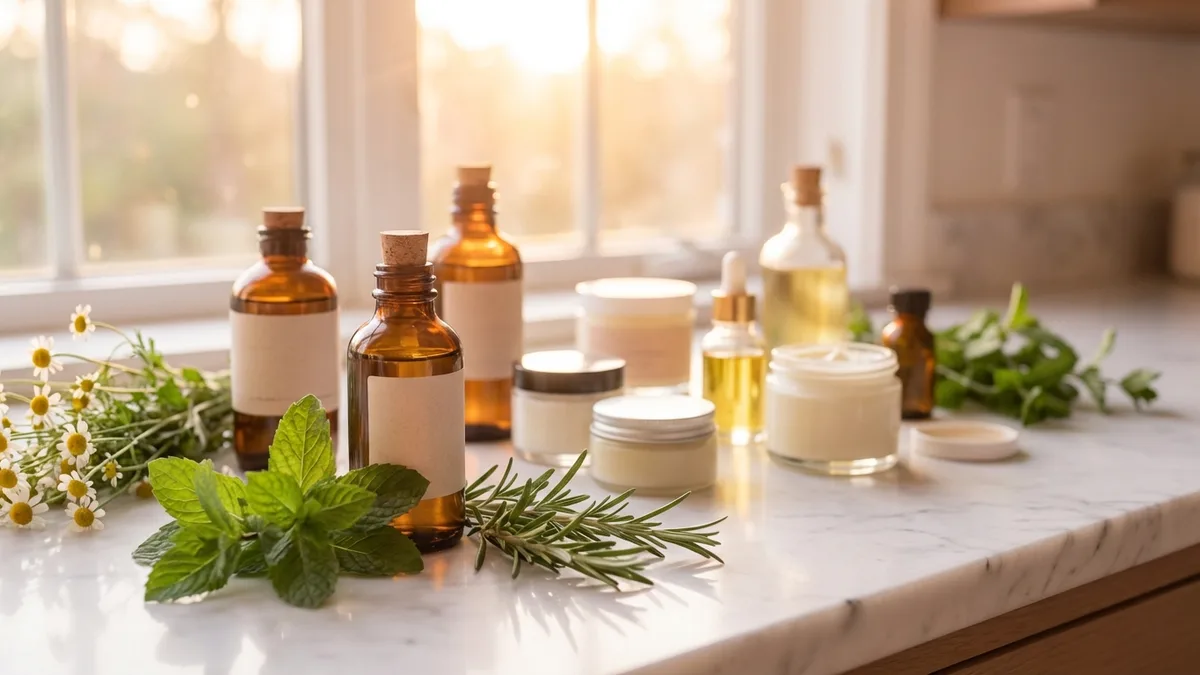 Non-toxic fertility guide: couple reviewing product labels together in a kitchen