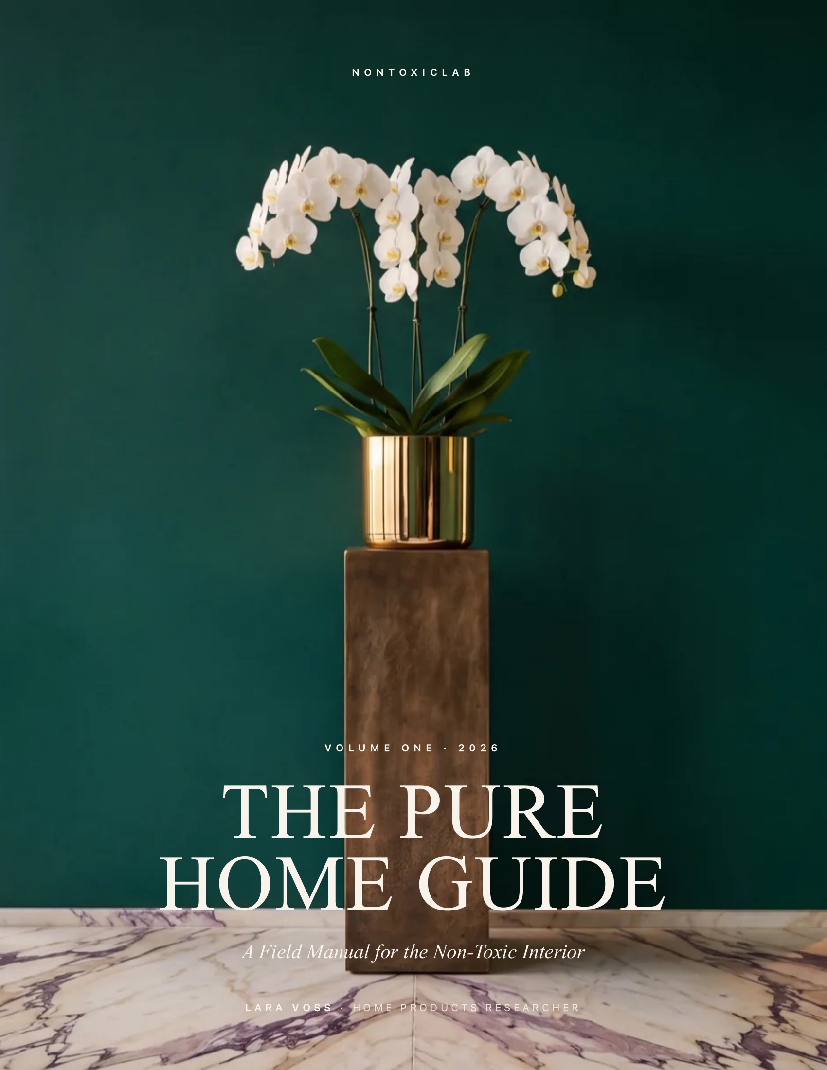 The Pure Home Guide  -  front cover of the 47-page editorial PDF