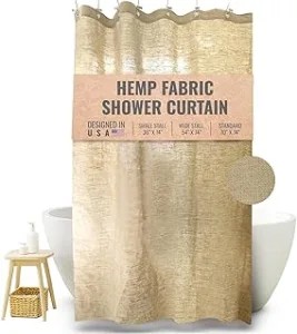 Bean Products Hemp Shower Curtain