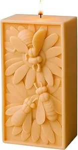 Bee & Flower Beeswax Candle