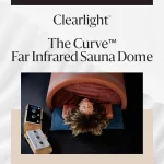 Clearlight Curve Sauna Dome with Amethyst Mat