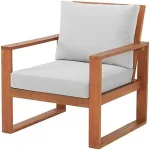 Outdoor Interiors Eucalyptus Patio Chair Set